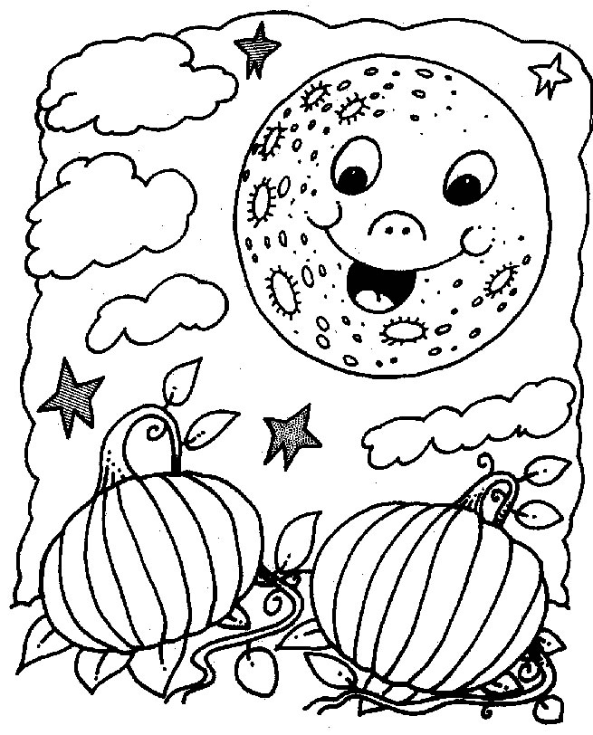 Plansa de colorat cu Halloween 104 7